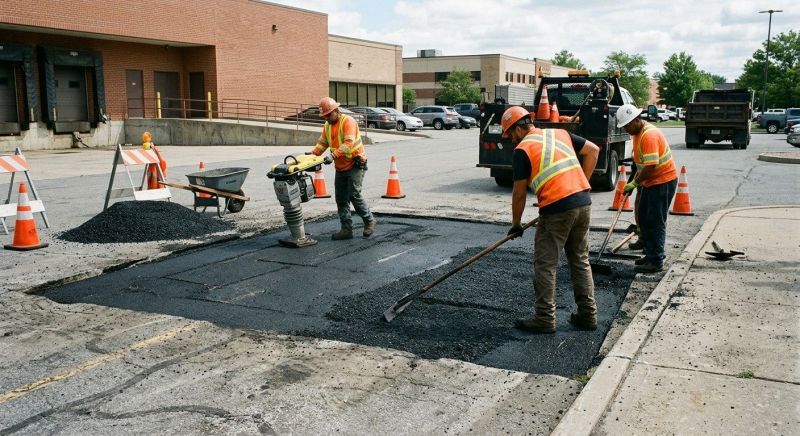 Asphalt Parking Lot Repair in Palm Springs, CA
