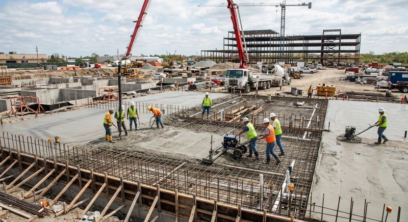 Commercial Slab Construction in Toledo, OH